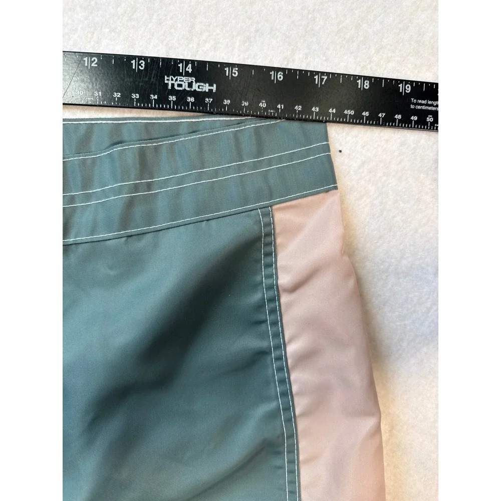 Katin Heritage Collection Board Shorts Mens size 34Green Tan Nylon Swim Trunks - Picture 3 of 9